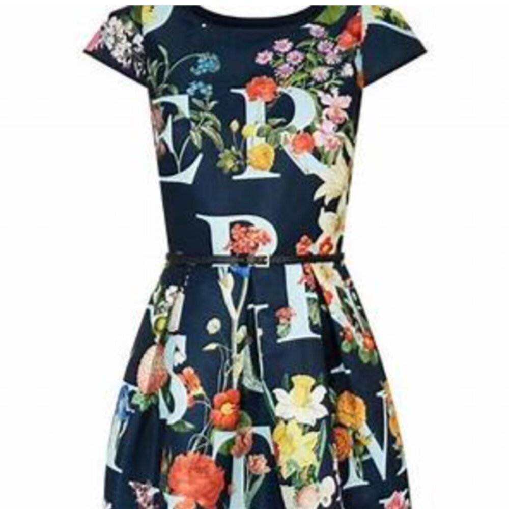Ted Baker Alphabet Floral Mini Dress